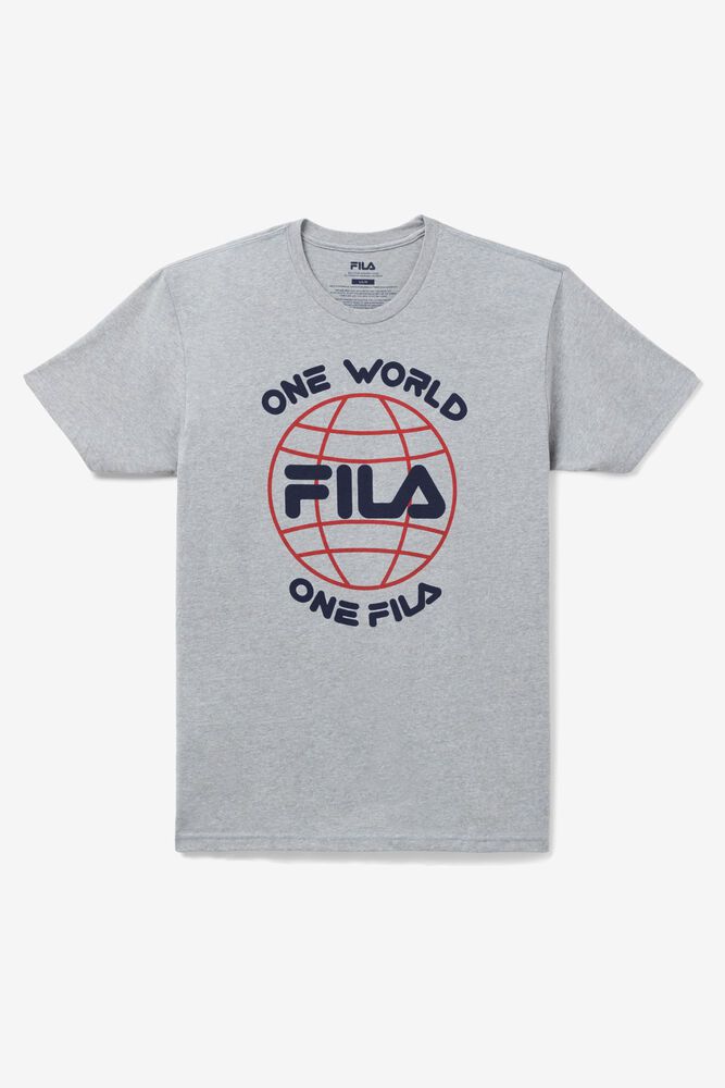 Fila Miesten Paidat One World Harmaat - KVIG-52689